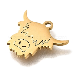 201 Stainless Steel Pendants&nbsp;STAS-R136-10G