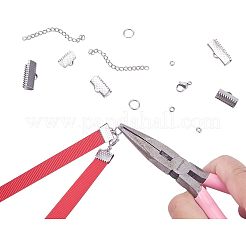 304 Stainless Steel Ribbon Crimp Ends&nbsp;STAS-UN0001-97A