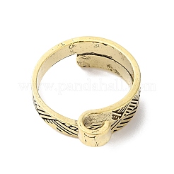 Alloy Wrapped Cuff Ring&nbsp;RJEW-G286-01AB