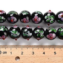 Handmade Lampwork Bumpy Beads Strands&nbsp;LAMP-A005-01A