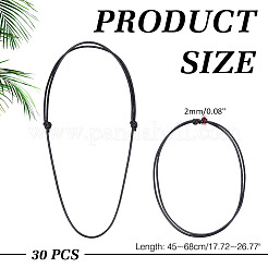 30Pcs 2MM Adjustable Polyester Cord Necklace Making&nbsp;NJEW-ME0001-07A