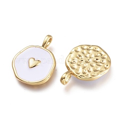 Brass Enamel Pendants&nbsp;X-KK-K248-04G