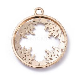 Zinc Alloy Open Back Bezel Pendants&nbsp;PALLOY-E577-20KCG