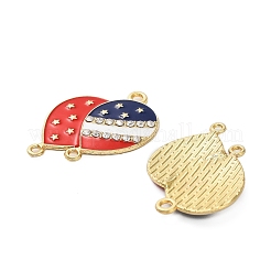 Independence Day Alloy Enamel American Flag Balloon Chandelier Component Links&nbsp;ENAM-G229-05G