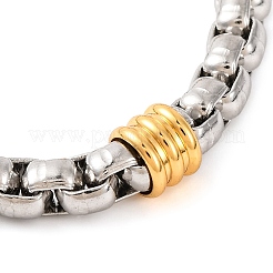 304 Stainless Steel Box Chain Bracelets for Women&nbsp;BJEW-G711-05GP