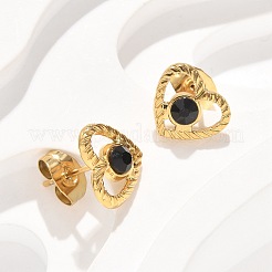 304 Stainless Steel Stud Earrings&nbsp;EJEW-F361-06G