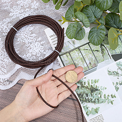 5M Braided Leather Cord with Core&nbsp;WL-CL0001-07A