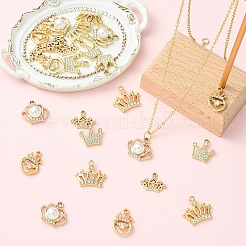 25Pcs 5 Styles Alloy with Rhinestone Pendants&nbsp;FIND-YW0012-71