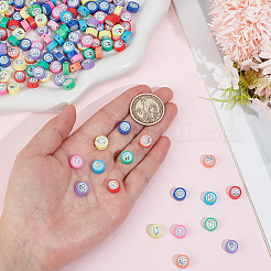 200Pcs Printed Handmade Polymer Clay Beads&nbsp;CLAY-PA0001-54