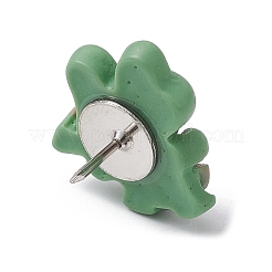 Frog Resin Cabochon Map Pins&nbsp;AJEW-TB00011-01