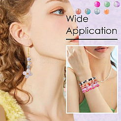 2 Sets 2 Styles DIY Alloy Enamel Pendants & Glass Beads Stretch Bracelets Making Kits&nbsp;DIY-YW0011-85