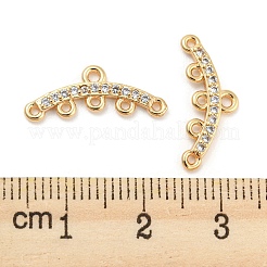 Brass Micro Cubic Zirconia Chandelier Components Links&nbsp;KK-Q789-46G