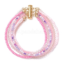 Glass Seed Beads Beaded Multi-Layer Bracelets for Women&nbsp;BJEW-JB12996