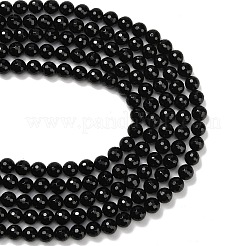 Natural Black Onyx Beads Strands&nbsp;G-C280-B01-10mm