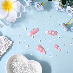 3 Sets Glass Half Round Cabochons&nbsp;GLAA-SC0002-63E