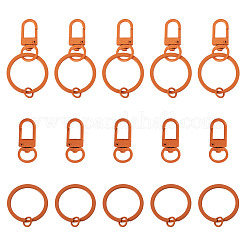 10Pcs Zinc Alloy Baking Paint Swivel Snap Hooks Clasps&nbsp;FIND-TADJ0001-27B