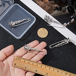 1Pair Zinc Alloy Kilt Pins&nbsp;JEWB-FH0002-44AG