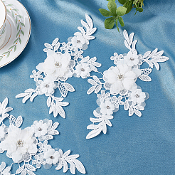 2 Sets Polyester Computerized Embroidery Cloth Iron on/Sew on Patches&nbsp;DIY-GF0005-87