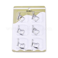 6Pcs Brass Toggle Clasps&nbsp;KK-T073-44P