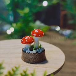 Resin Mushroom Bell Jar Model&nbsp;PW-WG8B3E0-01