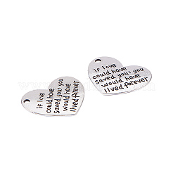 Tibetan Style Alloy Quote Pendants&nbsp;PALLOY-CJ0006-05