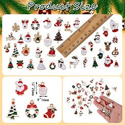 38Pcs Christmas Alloy Enamel Pendants&nbsp;JX266A