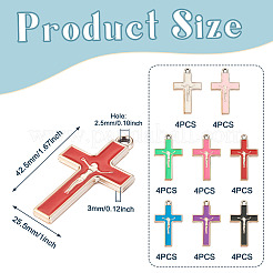 32Pcs 8 Colors CCB Plastic Pendants&nbsp;KY-TA0001-24