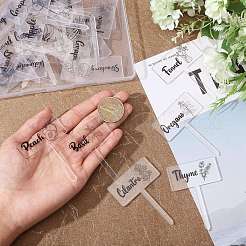 1 Set Acrylic Plant Labels&nbsp;AJEW-CA0004-57A