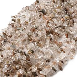 Natural Lodolite Quartz Beads Strands&nbsp;G-H315-A02-01