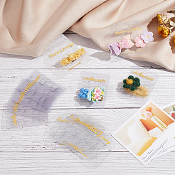 200Pcs 2 Styles Plastic Hair Clip & Hair Tie Display Cards&nbsp;CDIS-OC0001-06