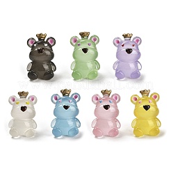 Crown Bear Luminous Resin Display Decorations&nbsp;DJEW-M010-01