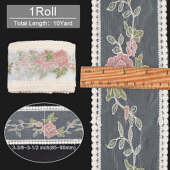 10 Yards Embroidery Polyester Lace Trim&nbsp;OCOR-GF0001-80C