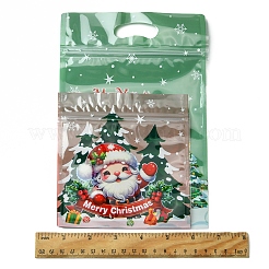 50Pcs 2 Styles Christmas Theme Plastic Resealable Bags&nbsp;ABAG-FS0001-07