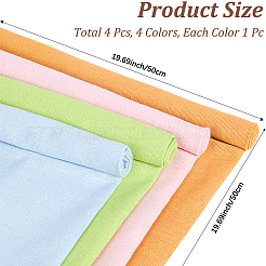4Pcs 4 Colors Linen Fabric&nbsp;DIY-CY0001-05C