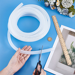 1 Roll Hollow Silicone Tube&nbsp;AJEW-BC0010-58A