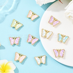 10Pcs Alloy Glass Pendants&nbsp;GLAA-YW0005-19