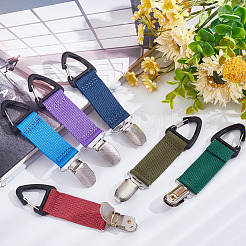 6Pcs 6 Colors Nylon Strap Band Hat Clips&nbsp;FIND-GO0001-13