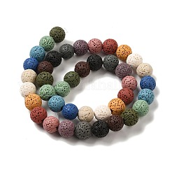 Natural Lava Rock Bead Strands&nbsp;G-L435-03-8mm