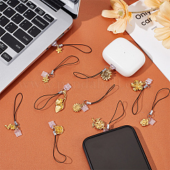20Pcs 10 Style Alloy Mobile Straps&nbsp;HJEW-OC00114