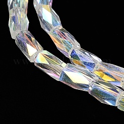Electroplate Glass Beads Strands&nbsp;GLAA-P068-AB04