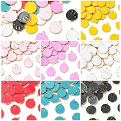 35Pcs 7 Styles Alloy Enamel Pendants&nbsp;ENAM-YW0008-01