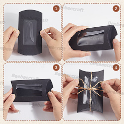 30Pcs 3 Colors Paper Pillow Candy Boxes&nbsp;CON-BBC0001-11