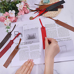 15Pcs 5 Colors PU Leather Bookmark&nbsp;AJEW-GL0003-24