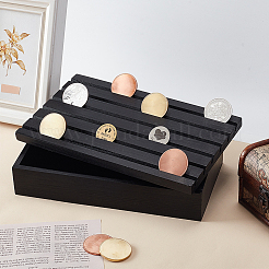 Wood Coin Display Case&nbsp;AJEW-WH0060-12A