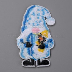Cartoon Dwarf/Gnome Embroidered Polyester Cloth Iron on Patches&nbsp;PATC-WH0001-114I