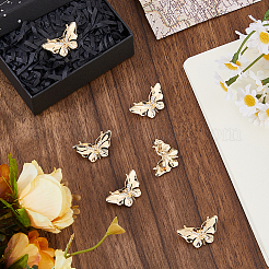 Butterfly Alloy Rhinestone Brooches for Backpack Clothes&nbsp;JEWB-WH0010-145