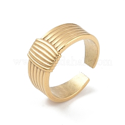 12Pcs Ion Plating(IP) 304 Stainless Steel Open Cuff Rings&nbsp;RJEW-G312-09G