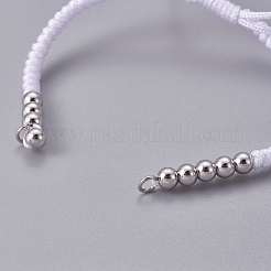 Nylon Cord Braided Bead Bracelets Making&nbsp;BJEW-F360-FP19