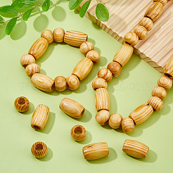 140Pcs 2 Styles Wood Beads&nbsp;WOOD-DC0001-41