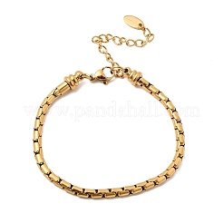 304 Stainless Steel Boston Link Chains Bracelets for Women&nbsp;BJEW-A158-02F-G